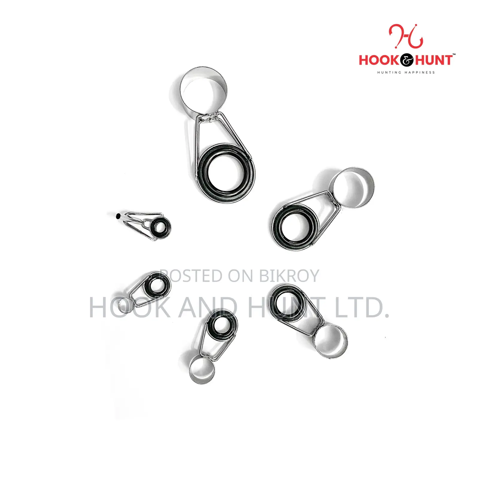 01-06 Fishing Rod Guide Rings Set | Ceramic Line Guides Hook Hunt