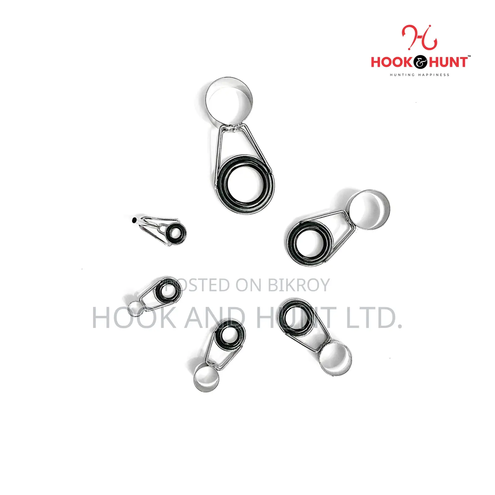 01-06 Fishing Rod Guide Rings Set | Ceramic Line Guides Hook Hunt