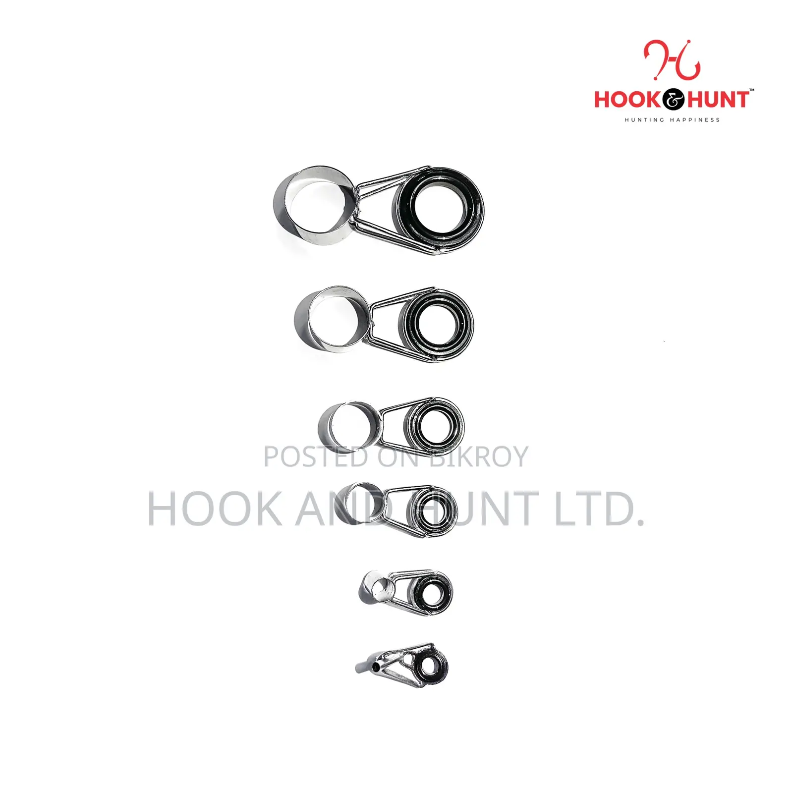 01-06 Fishing Rod Guide Rings Set | Ceramic Line Guides Hook Hunt