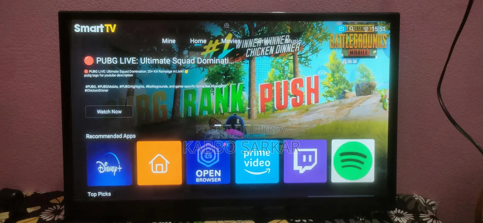 24 SMART TV for Sale 1gb ram 8gb rom