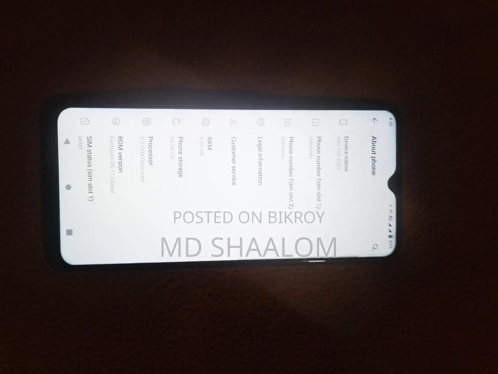 Vivo Y20 No Issues (Used)