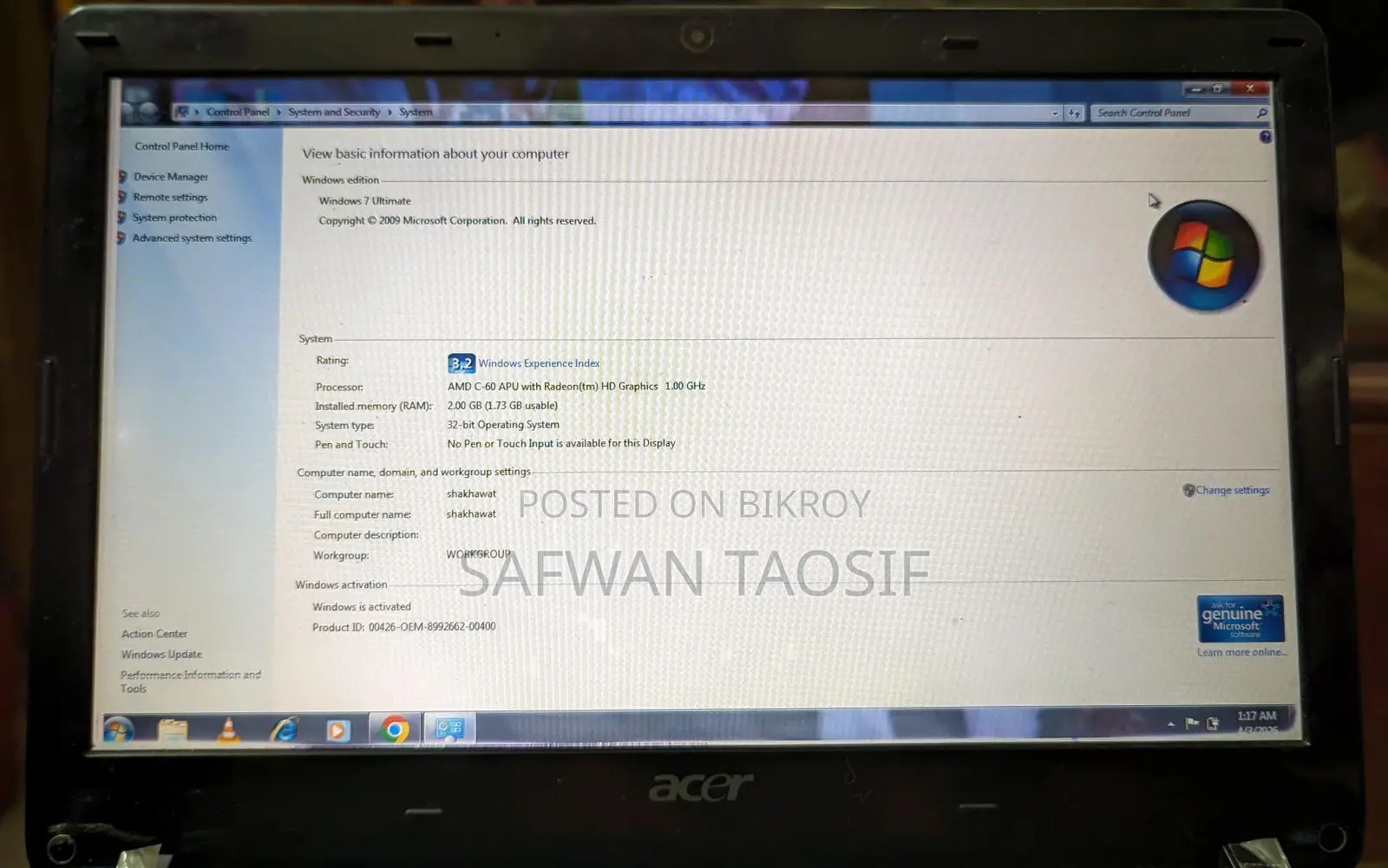 Acer Aspire One