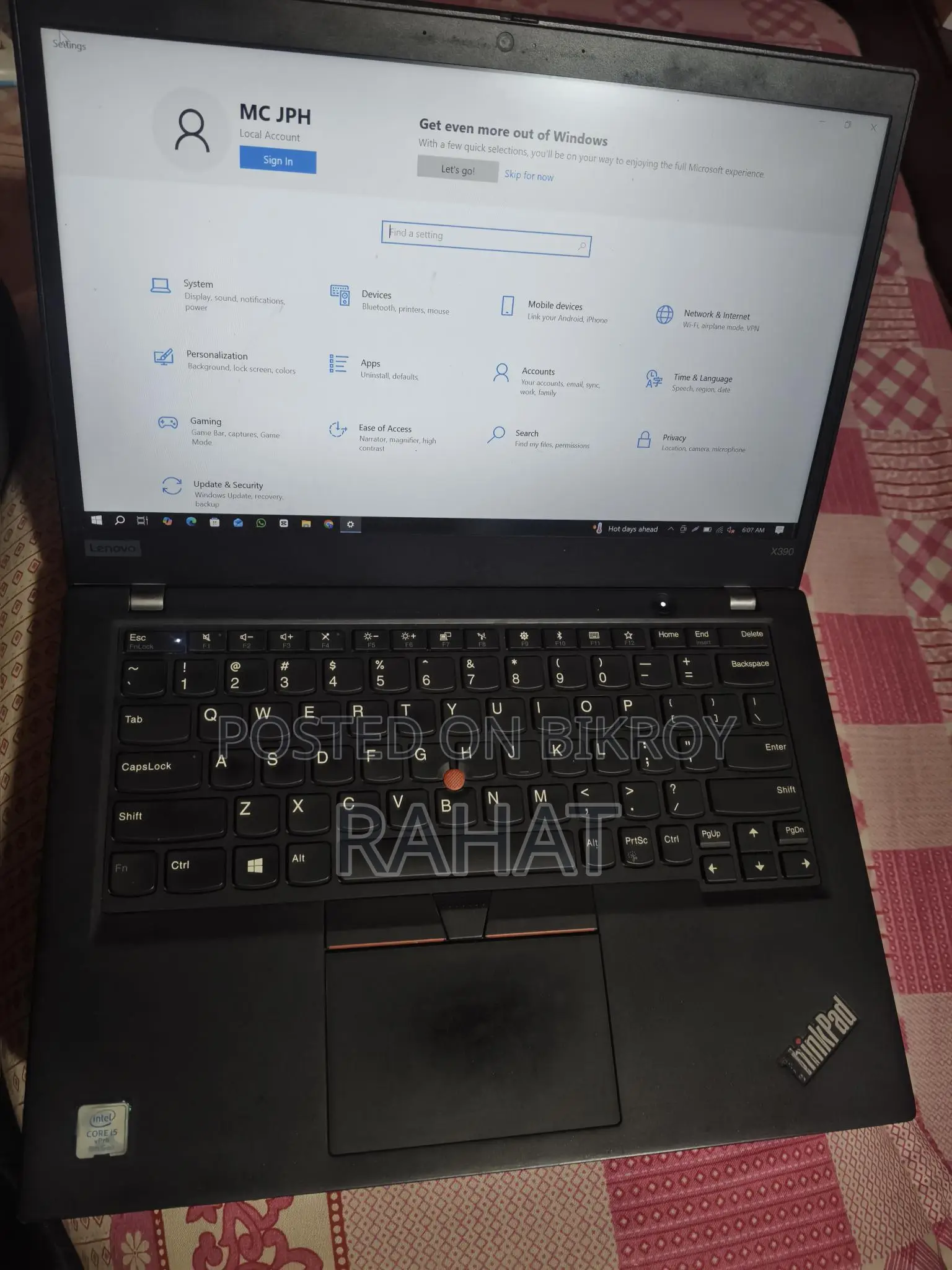 Lenovo ThinkPad X390 Core i5 8th Gen