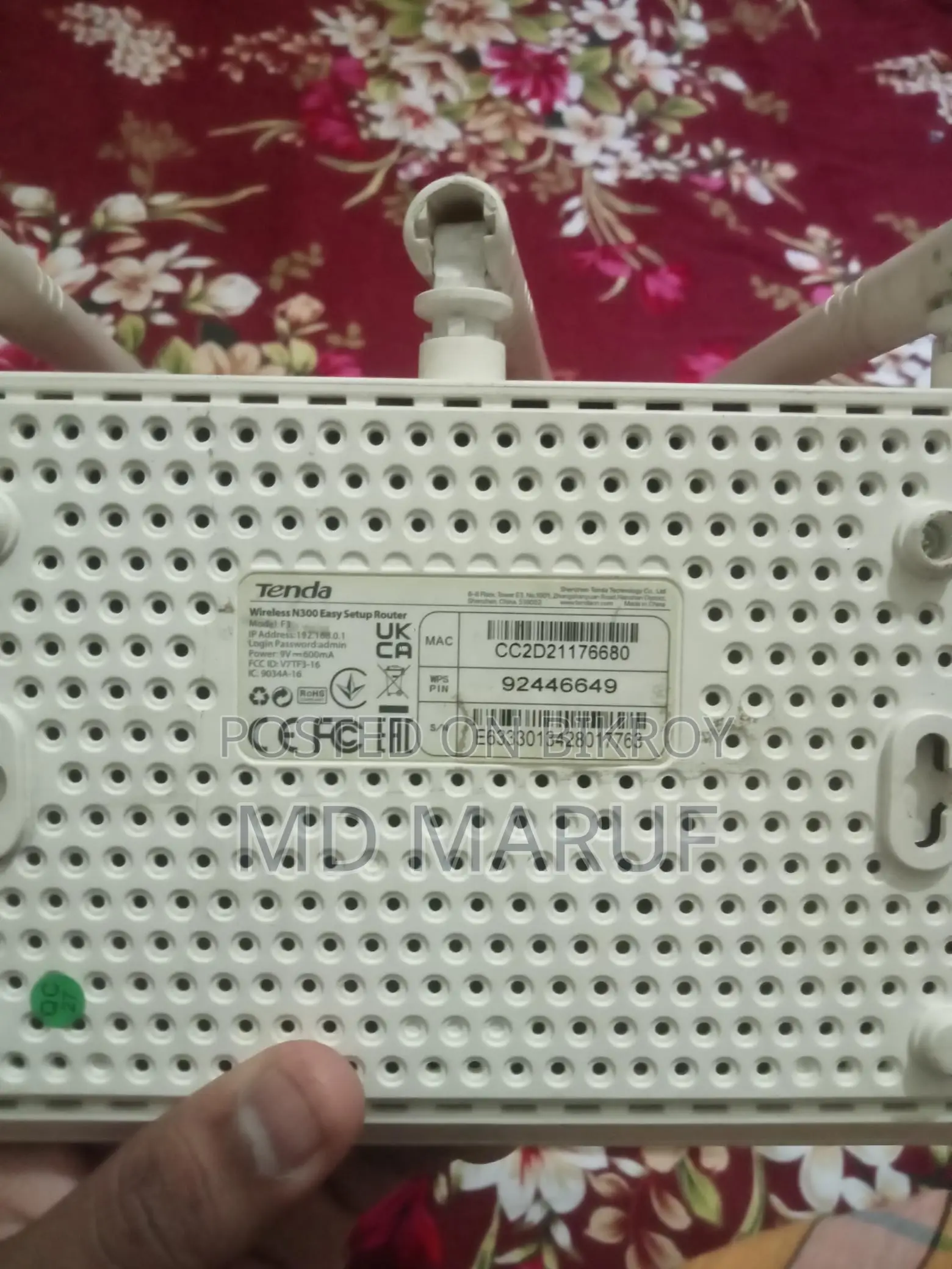 Tenda _f3 Router