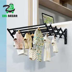 Wall Mounted Foldable Clothes Drying Hanger | Balcony Laundry Hanger