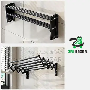 Wall Mounted Foldable Clothes Drying Hanger| Balcony Laundry Hanger