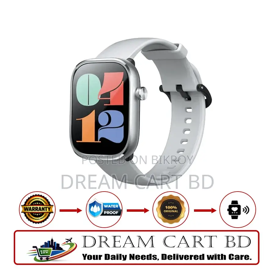 Mibro Smart Watch C4 with 2.01 Inch Hd Display - Silver