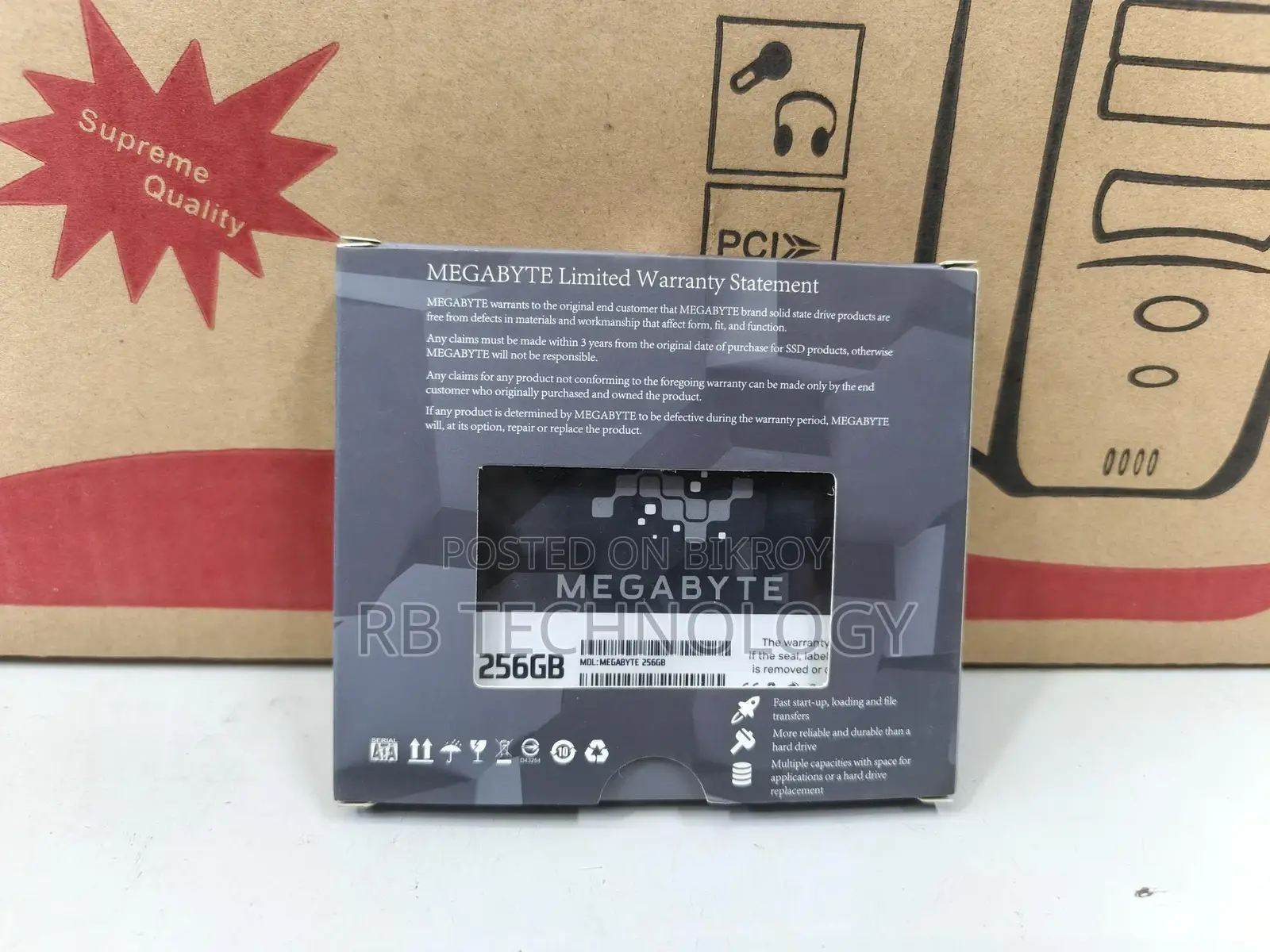 Megabyte 256gb Sata SSD ( 3 Year Warranty)