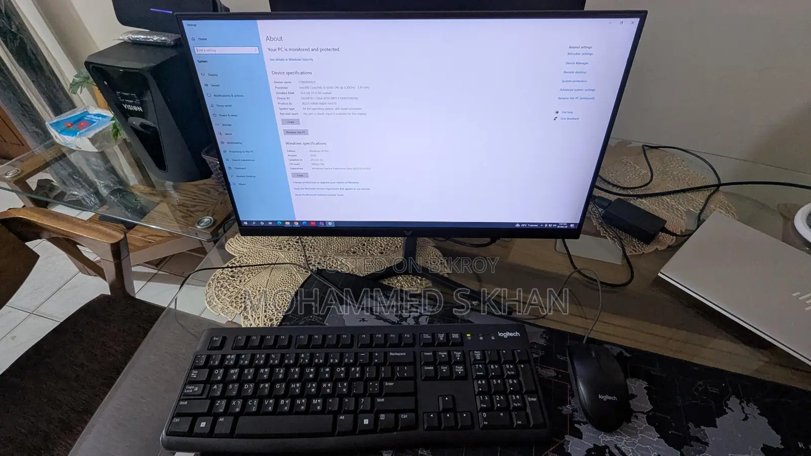Full Setup Desktop PC (i5 6th Gen) + 22” Monitor | Almost New | Guarantee