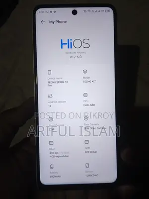 Tecno Spark 10 Pro 128GB (Used)