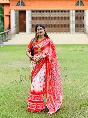 চান্দেরী সিল্ক শাড়ি ব্লাউজ পিসসহ