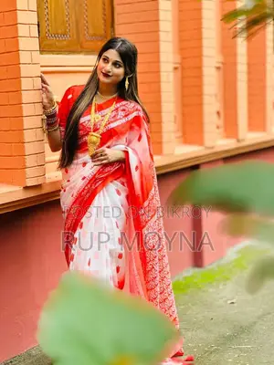 চান্দেরী সিল্ক শাড়ি ব্লাউজ পিসসহ