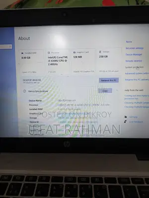HP EliteBook 840 G3 ল্যাপটপ | Core i5 8GB RAM SSD জরুরি বিক্রি