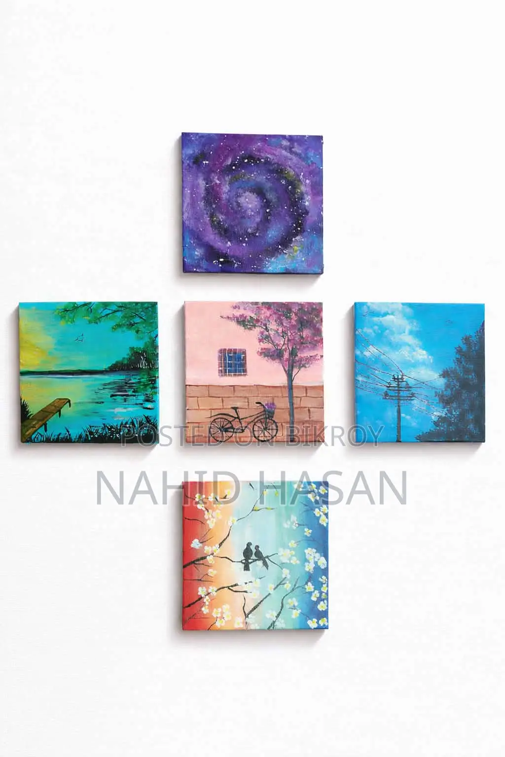 Handmade Canvas Painting For Sale