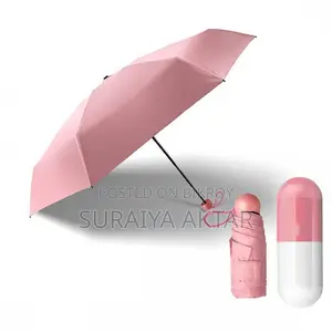 Mini Folding Umbrella with Cute Capsule Case Product Code: SB0216