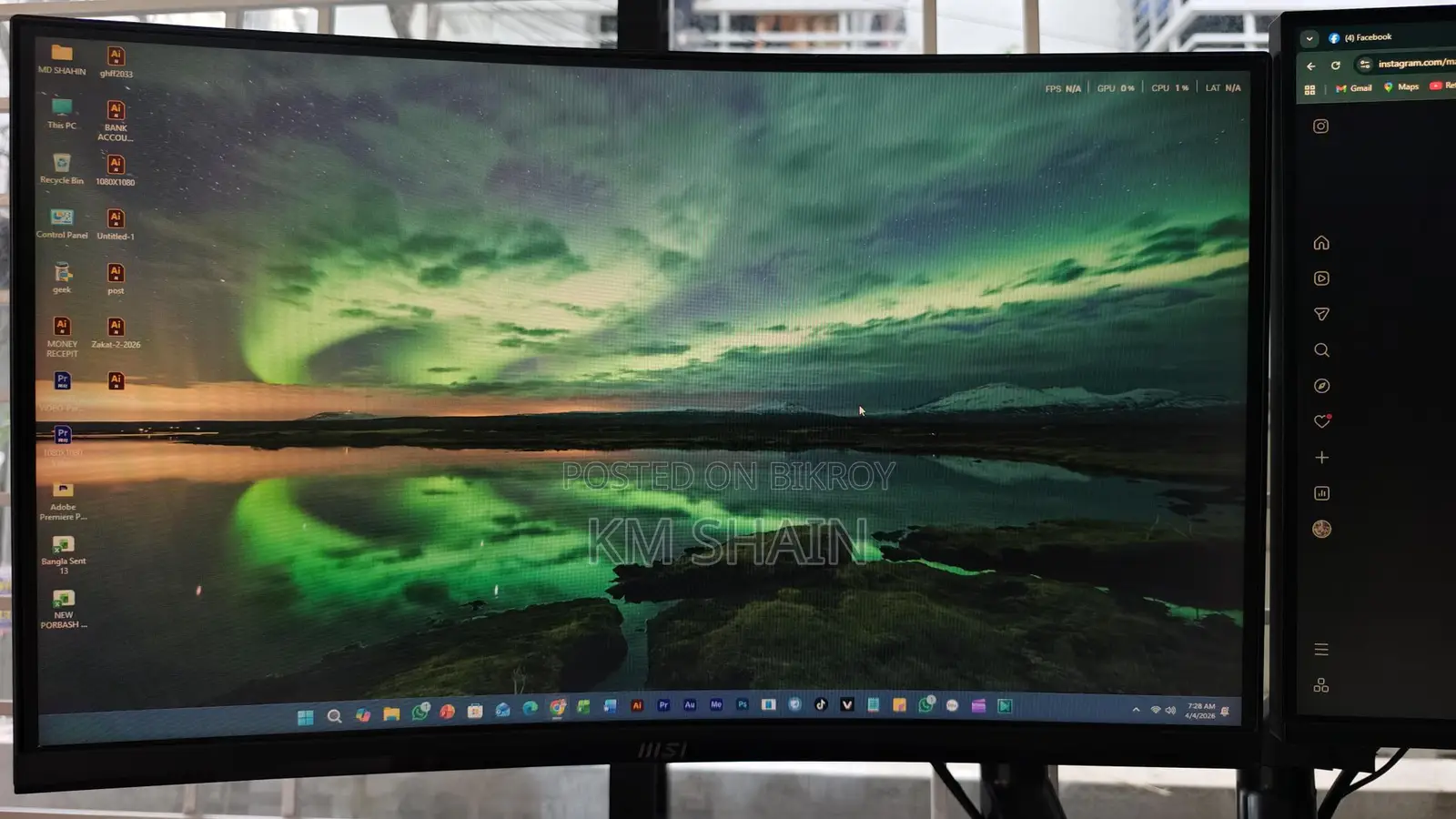MSI MP242C Pro Curved Monitor
