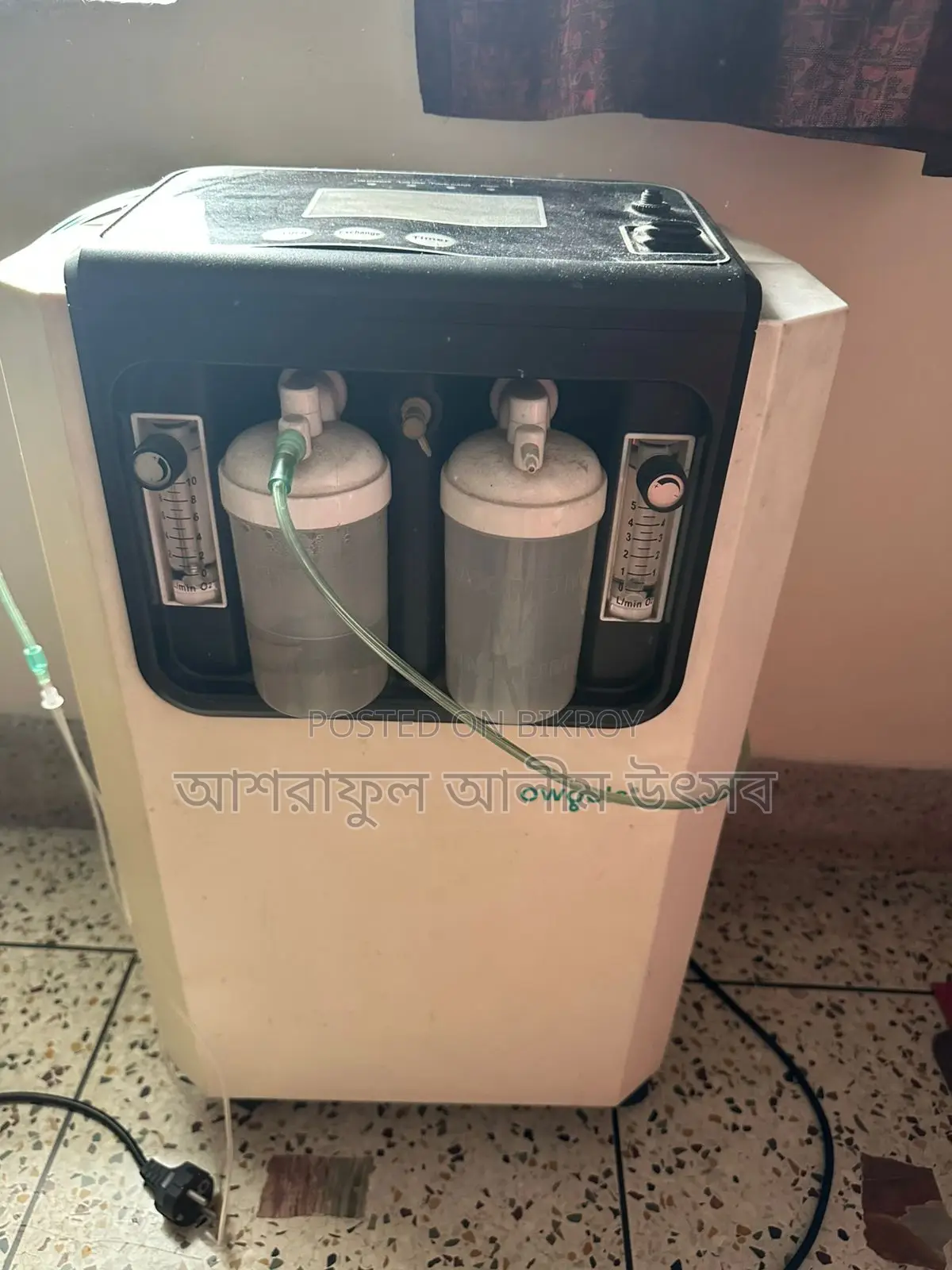 10-Liter Owgels Oxygen Concentrator (1852 Hours Used)