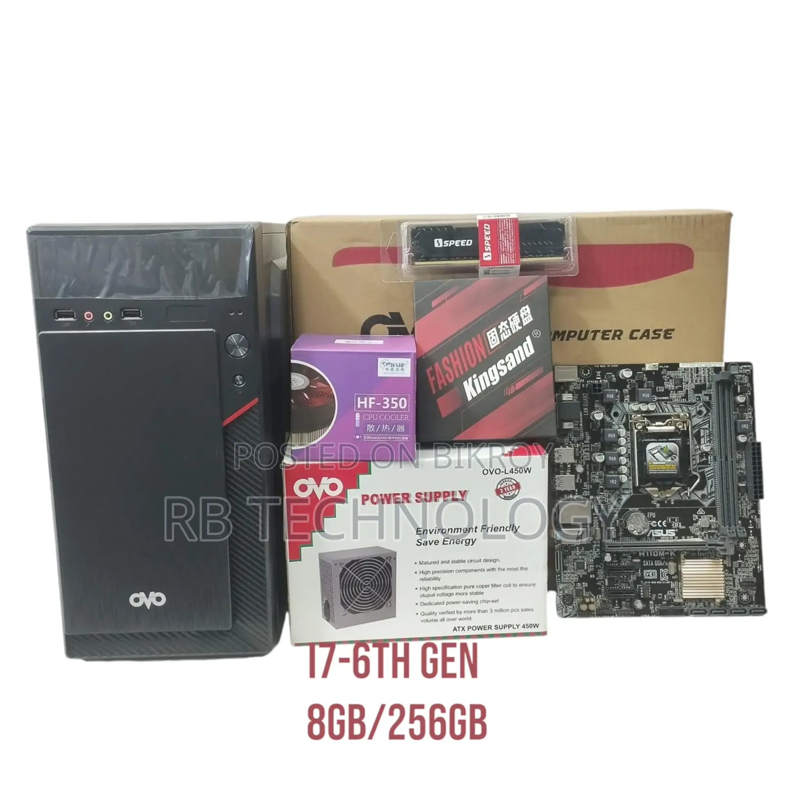 Core I7-6th Gen PC 8GB DDR4 / 256GB SSD Warranty 3 Years