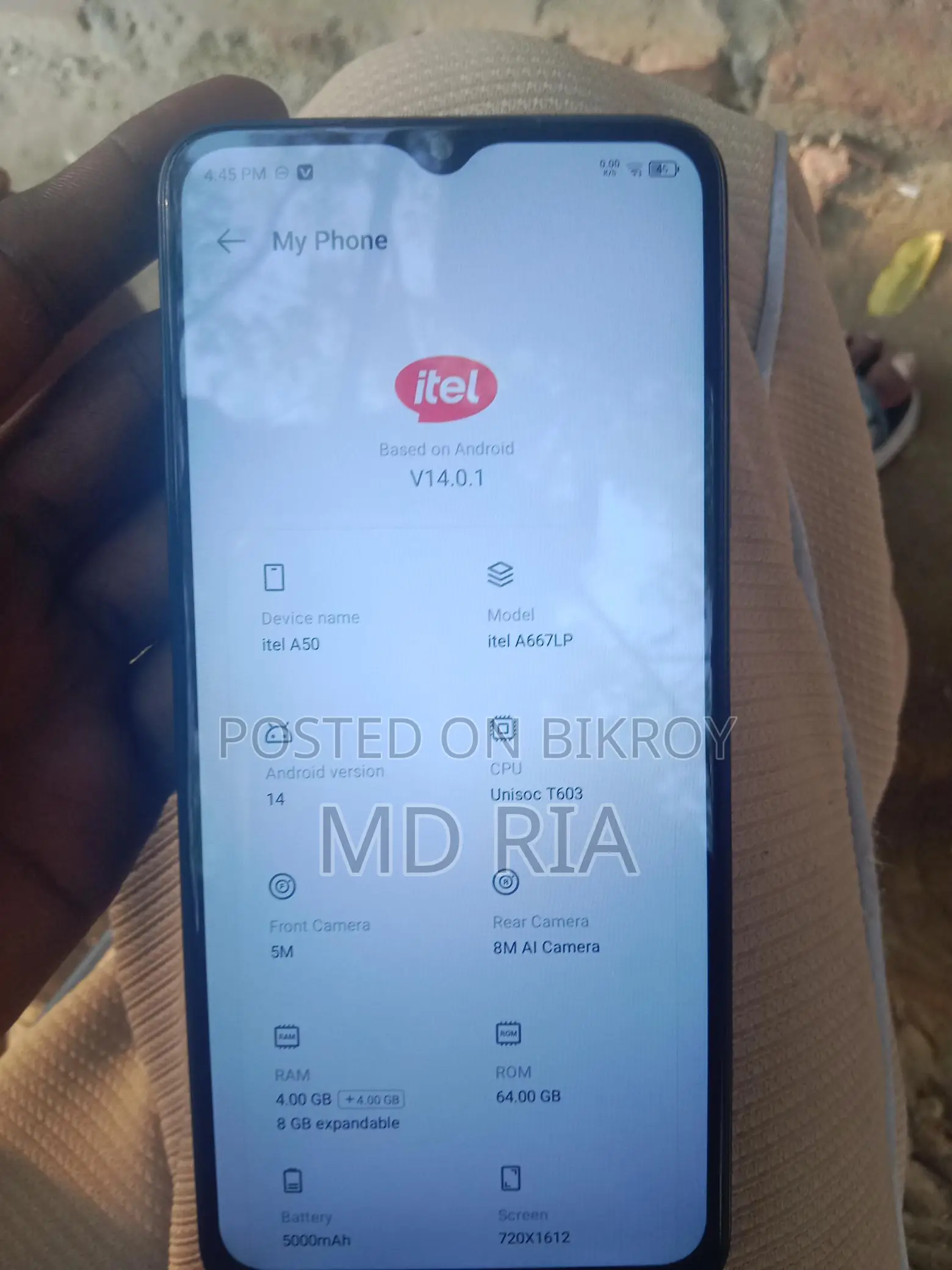 Itel A50C ful feresh (Used)