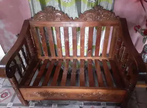 5-Seat Sofa Like New Akashmoni Wood