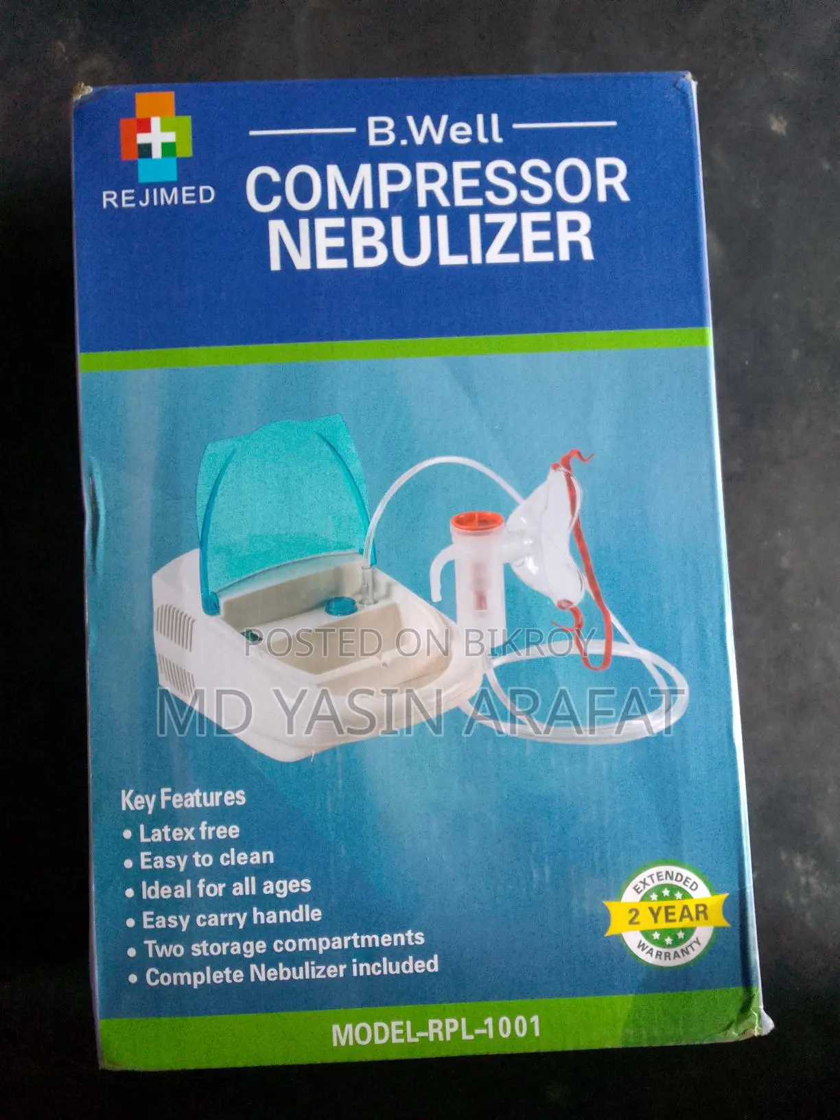 Nebulizer purchased one month ago