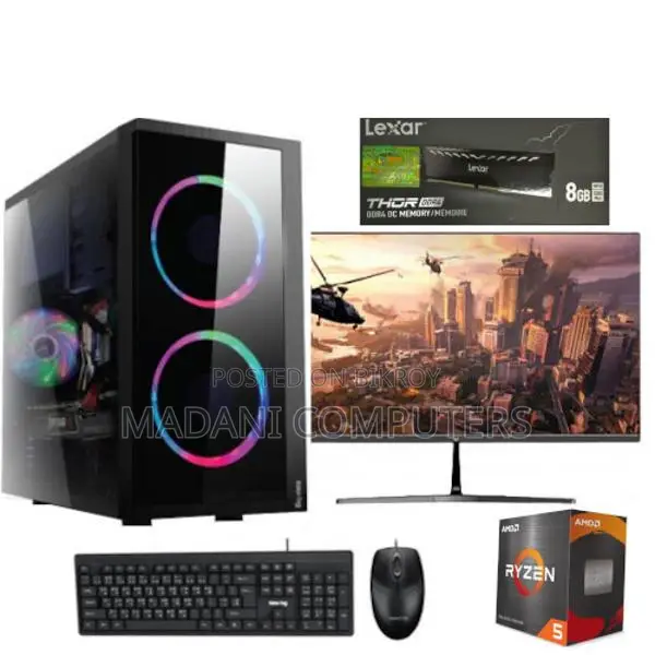 Gaming Ryzen 5 3400G 8GB Ram 128GB SSD-19" LED Graphics Vega 11