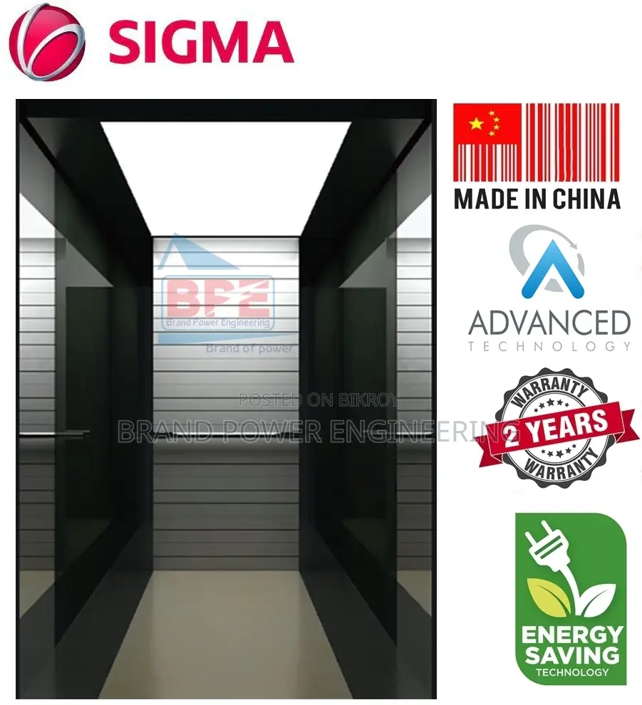 Sigma 800Kg 4-Stop 10-Person Elevator China