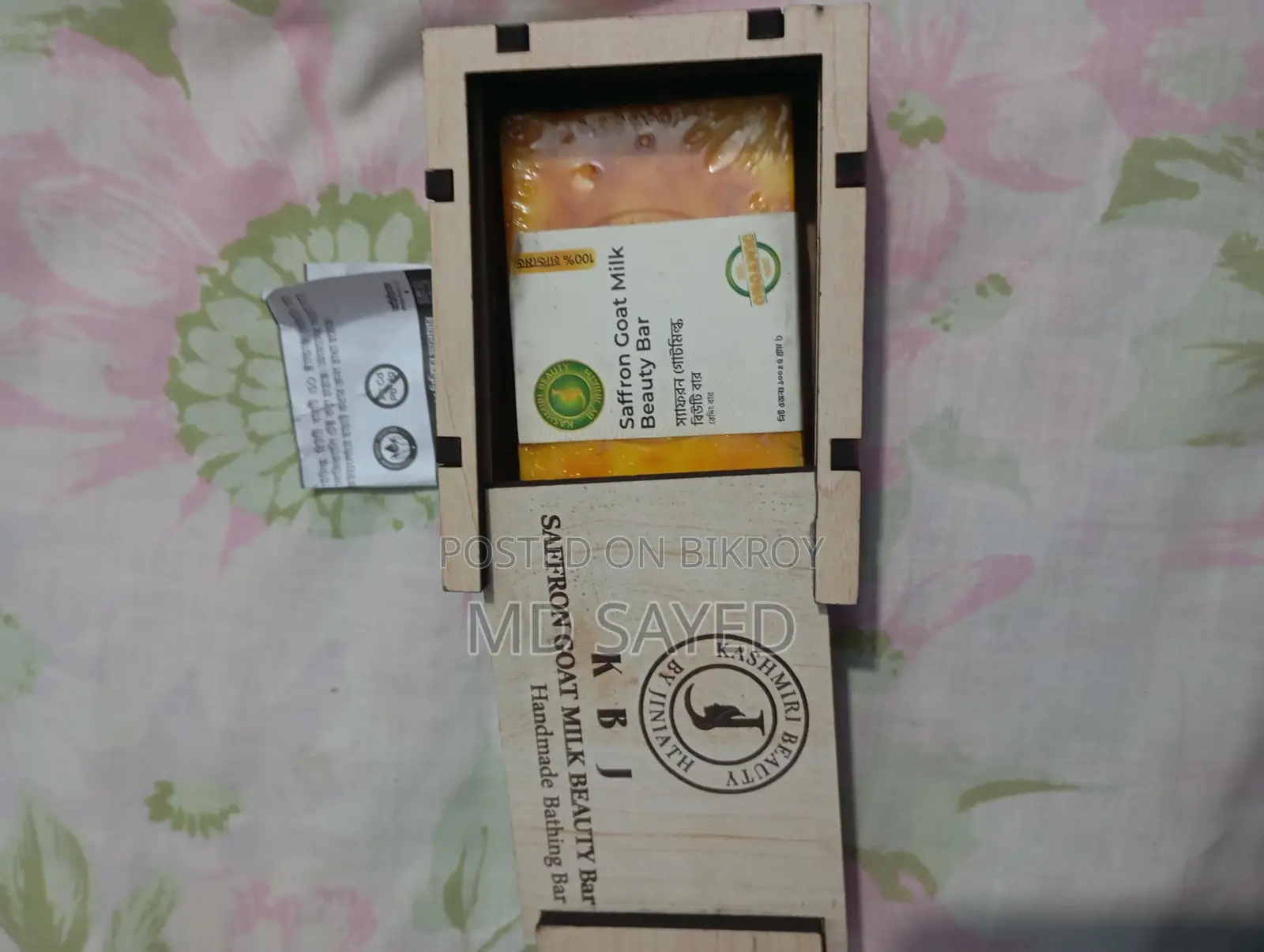 safron goad milk. original kasmiri beauty by jiniath soap.