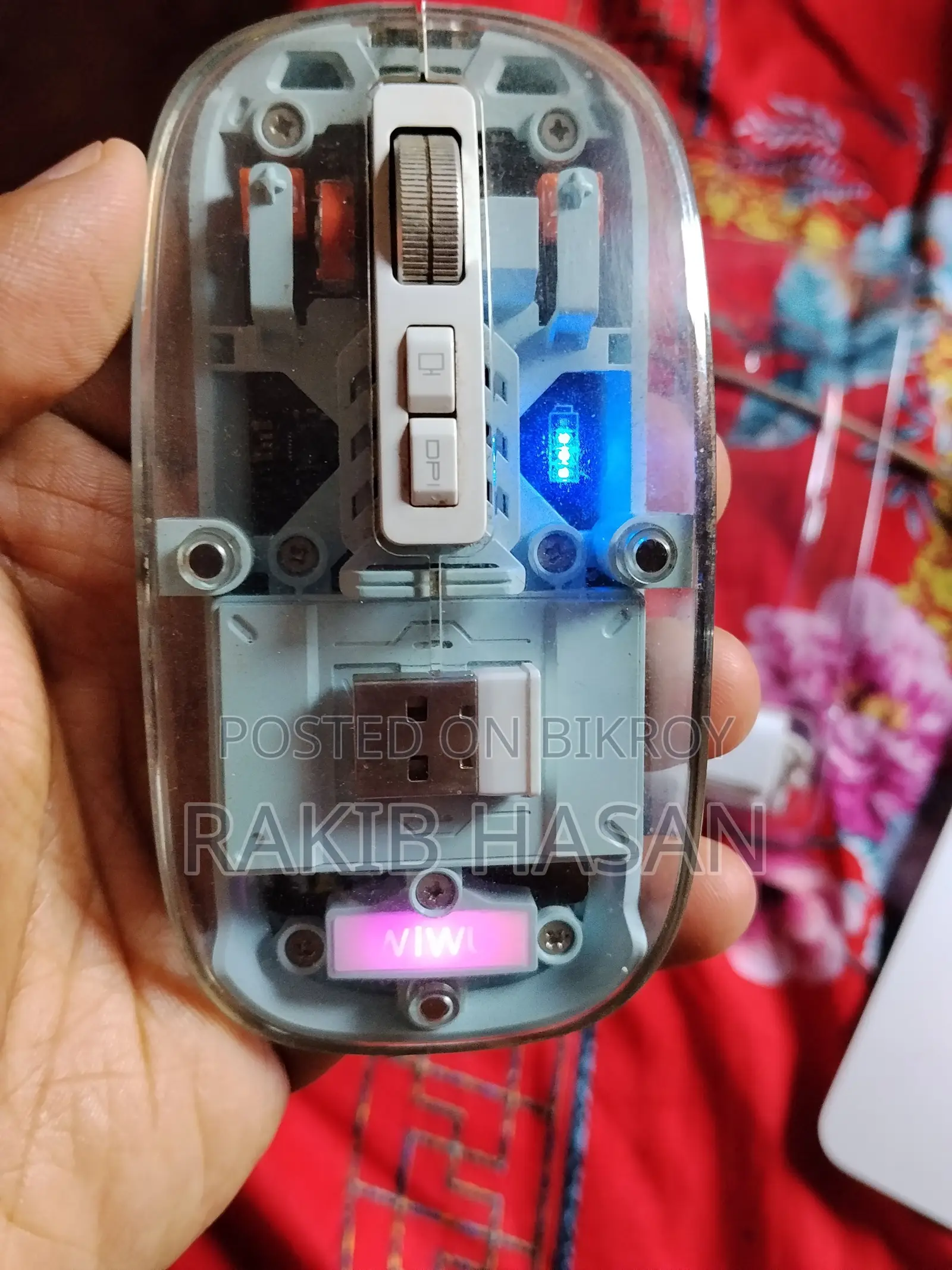 Wiwu WM105 Rechargeable Mouse | Type-C Charging Bluetooth & 2.4G