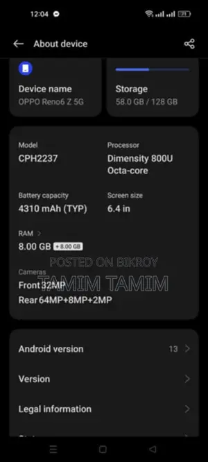 OPPO Reno 6 (Used)