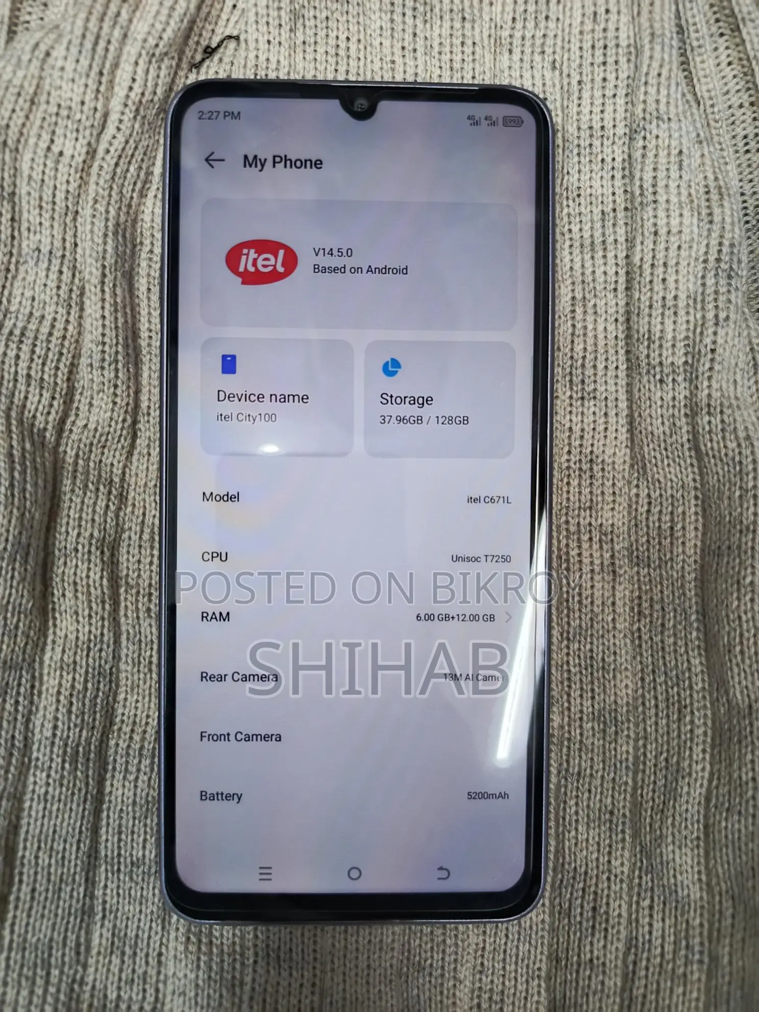 Itel CITY 100 . (Used)