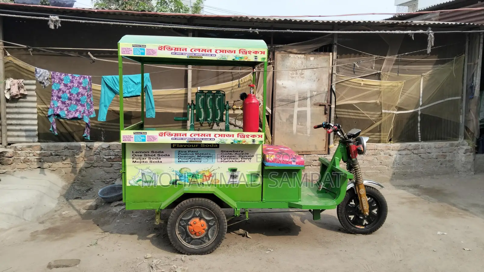 Indian Lemon Soda Machine with Cart