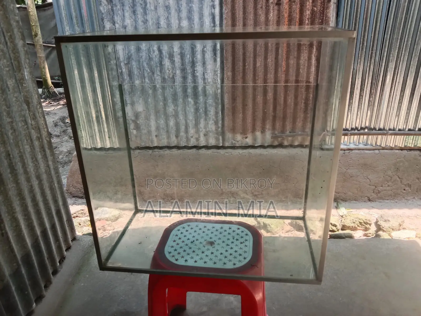 Glass box for selling sherbet