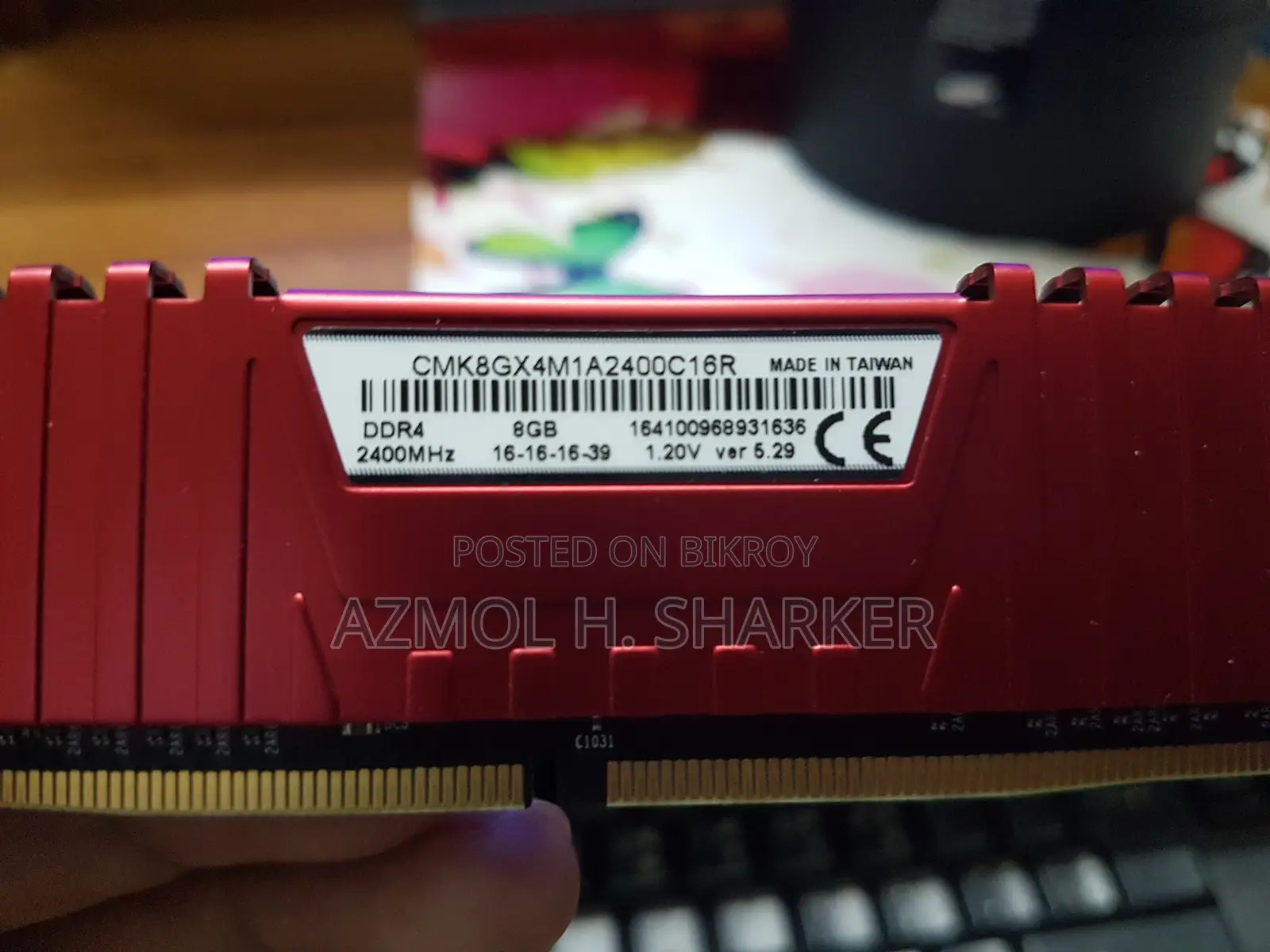 Corsair Vengeance LPX 8GB DDR4 2400MHz Black Heatsink Desktop RAM