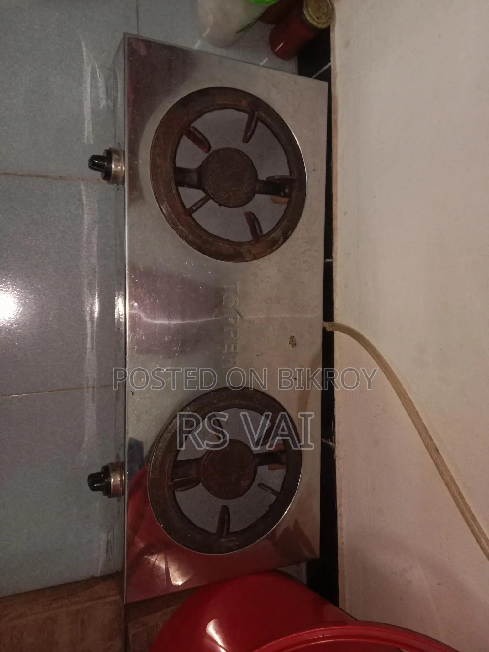 একটি ডাবল চুলা বিক্রি করা হবে স্টিলের