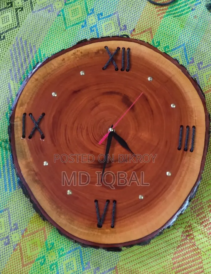 Mahogany Wood Clock