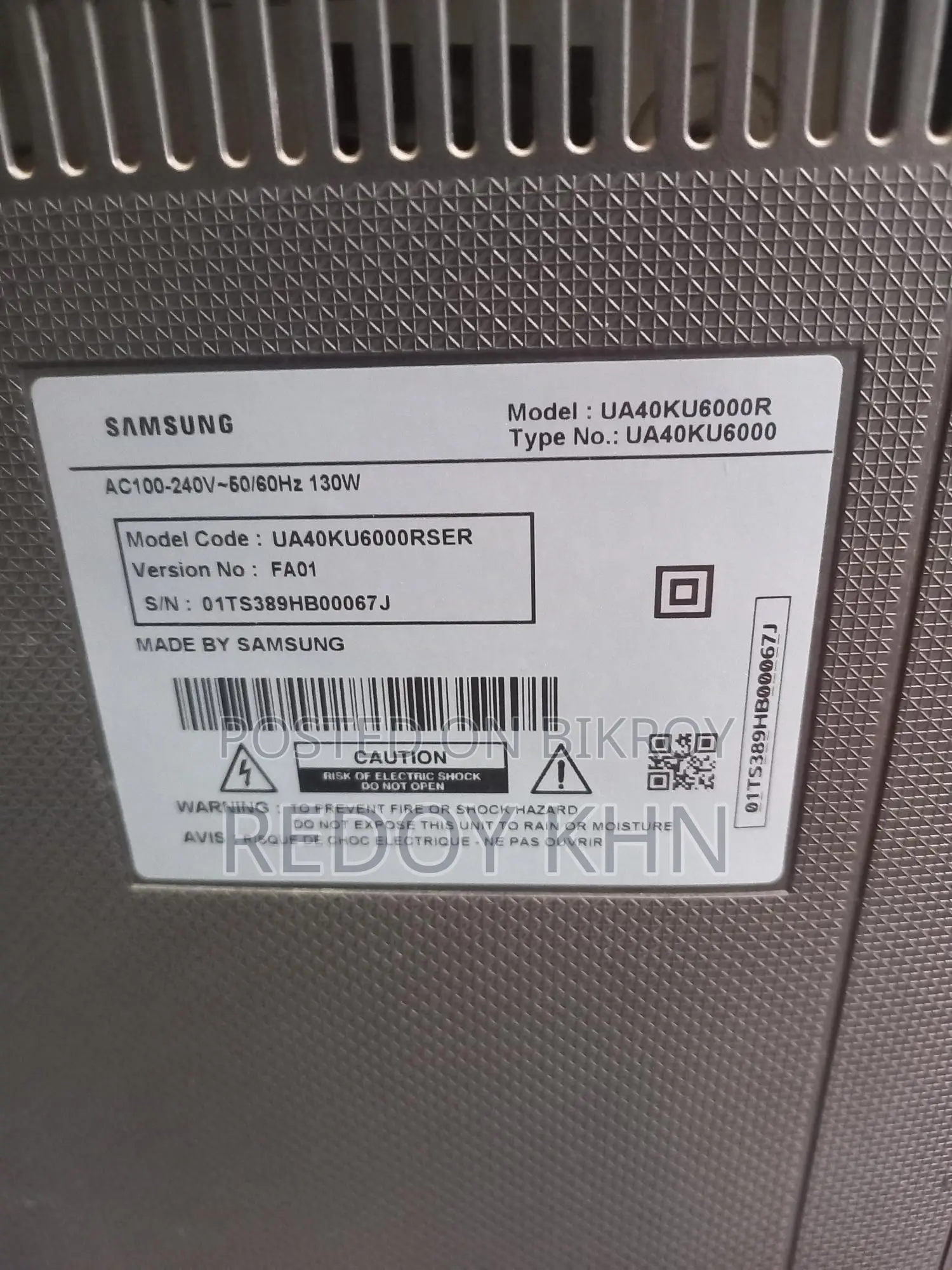 Samsung 4k 40" Smart TV