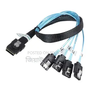 Sff-8087 Mini Sas To 4 Sata Breakout Cable - New