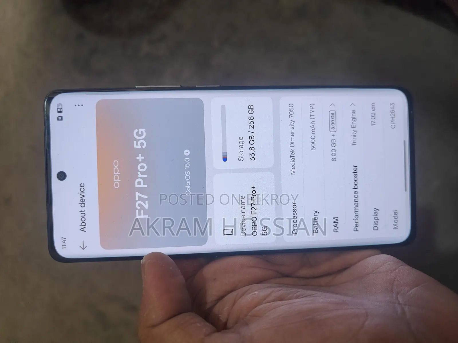 OPPO F27 Pro Plus (Used)