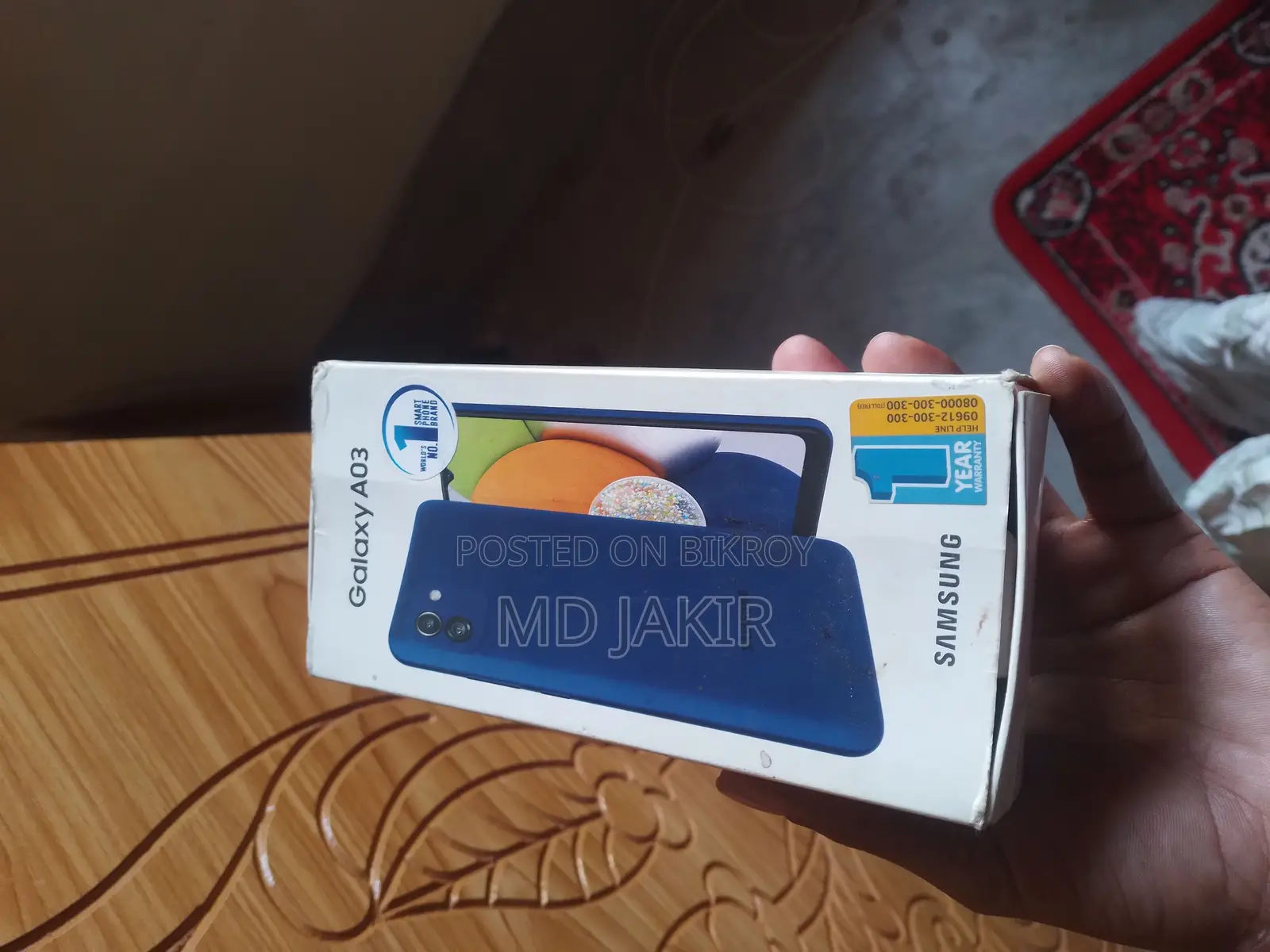 Samsung Galaxy A03 কোনো সমস্যা নেই,৪/৬৪ (Used)