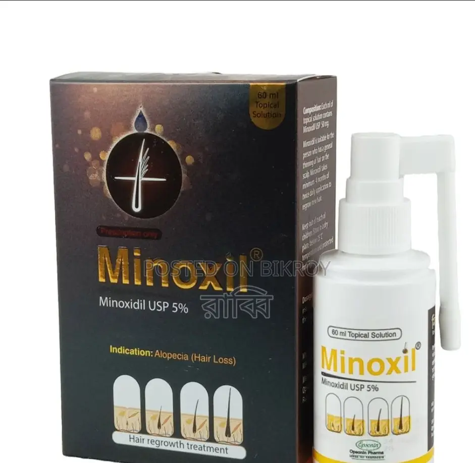 Medicated Solution for Hair Loss with Minoxil