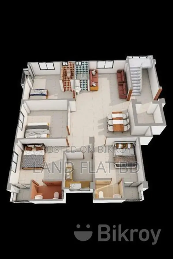 Flat for Sale in Ready Plot @ Nabinagar Housing, 1350 Sq Ft
