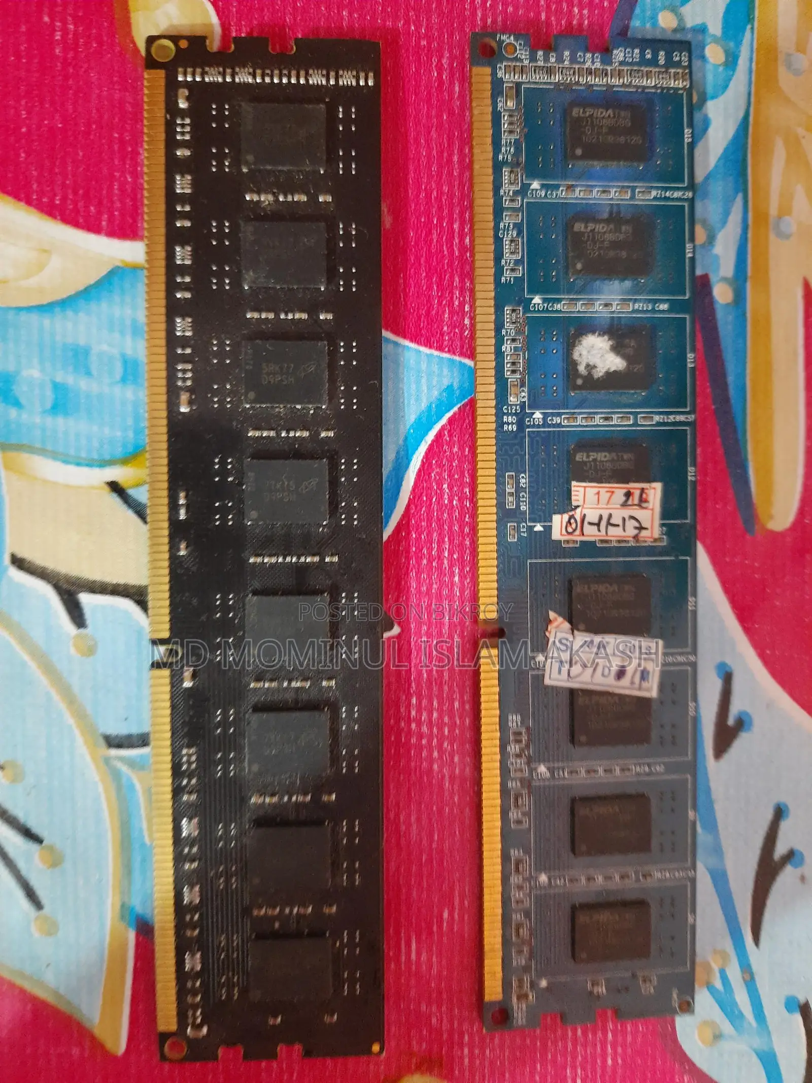 2GB RAM and 4GB Adata RAM