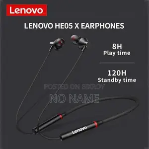 Lenovo HE05x Bluetooth 5.0 Magnetic Neckband Sports Earphones
