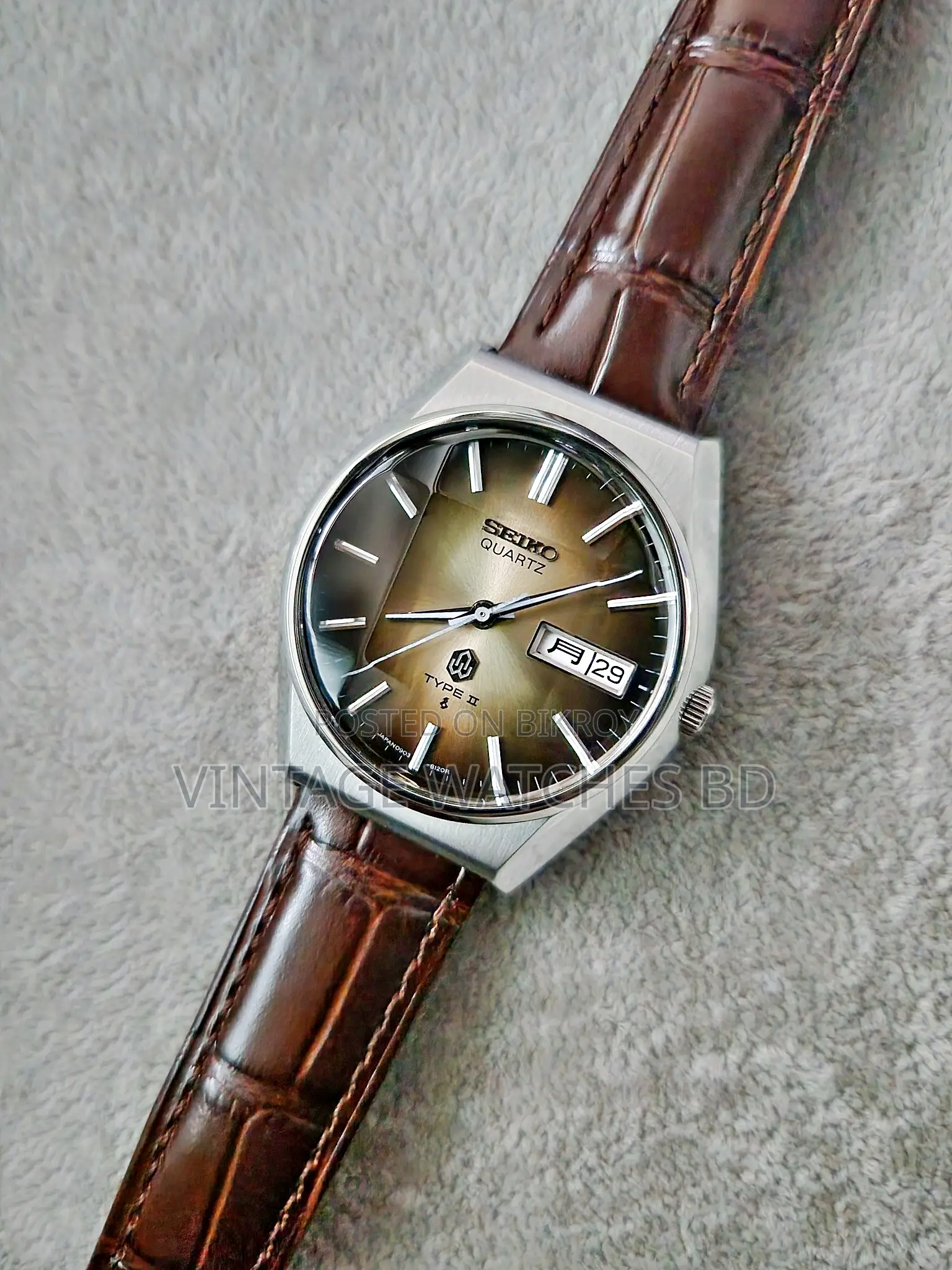 1977 SEIKO Tiger's eye Dial Quartz JAPAN Most Rare