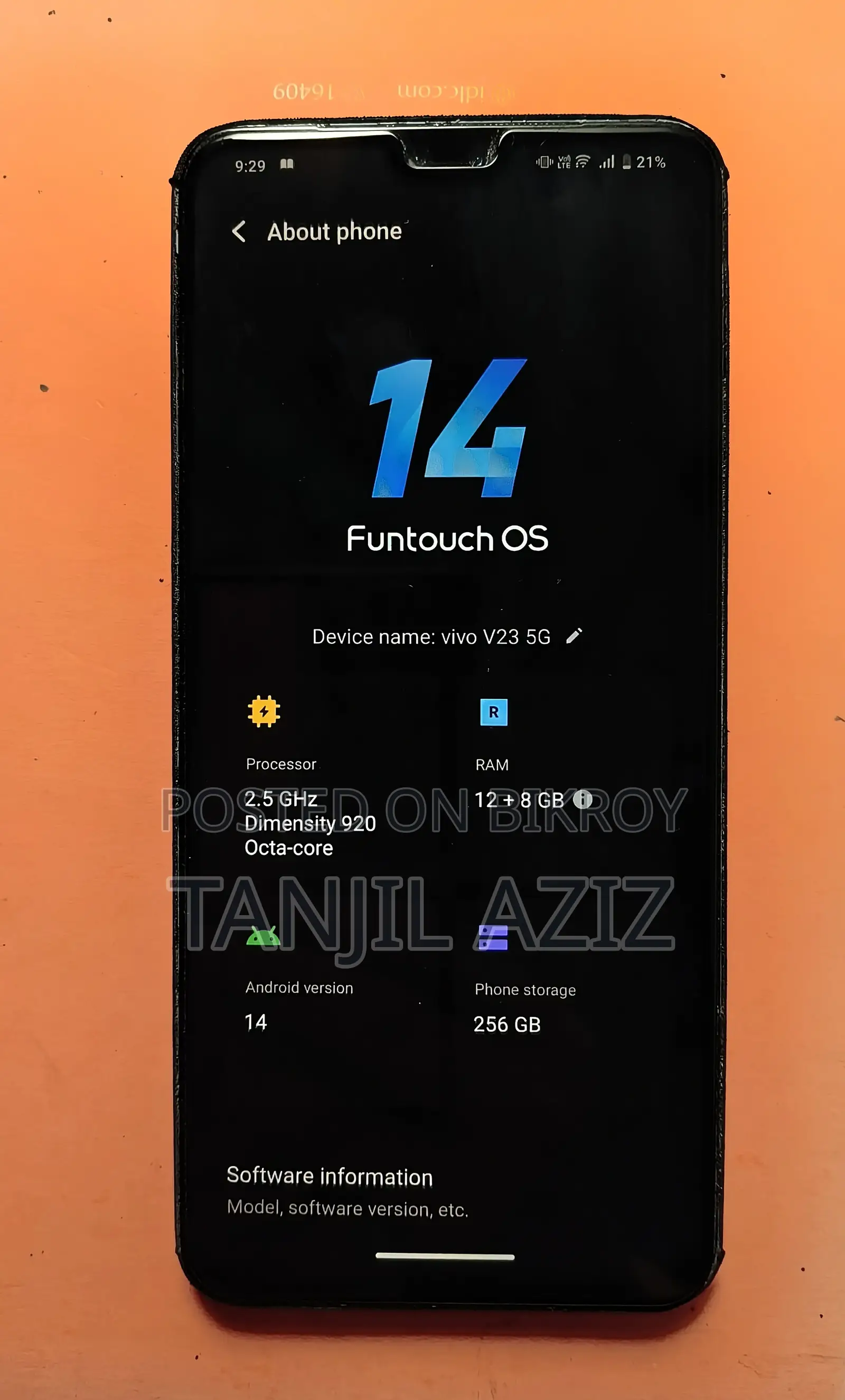 Vivo V23 5G ফোন (Used)