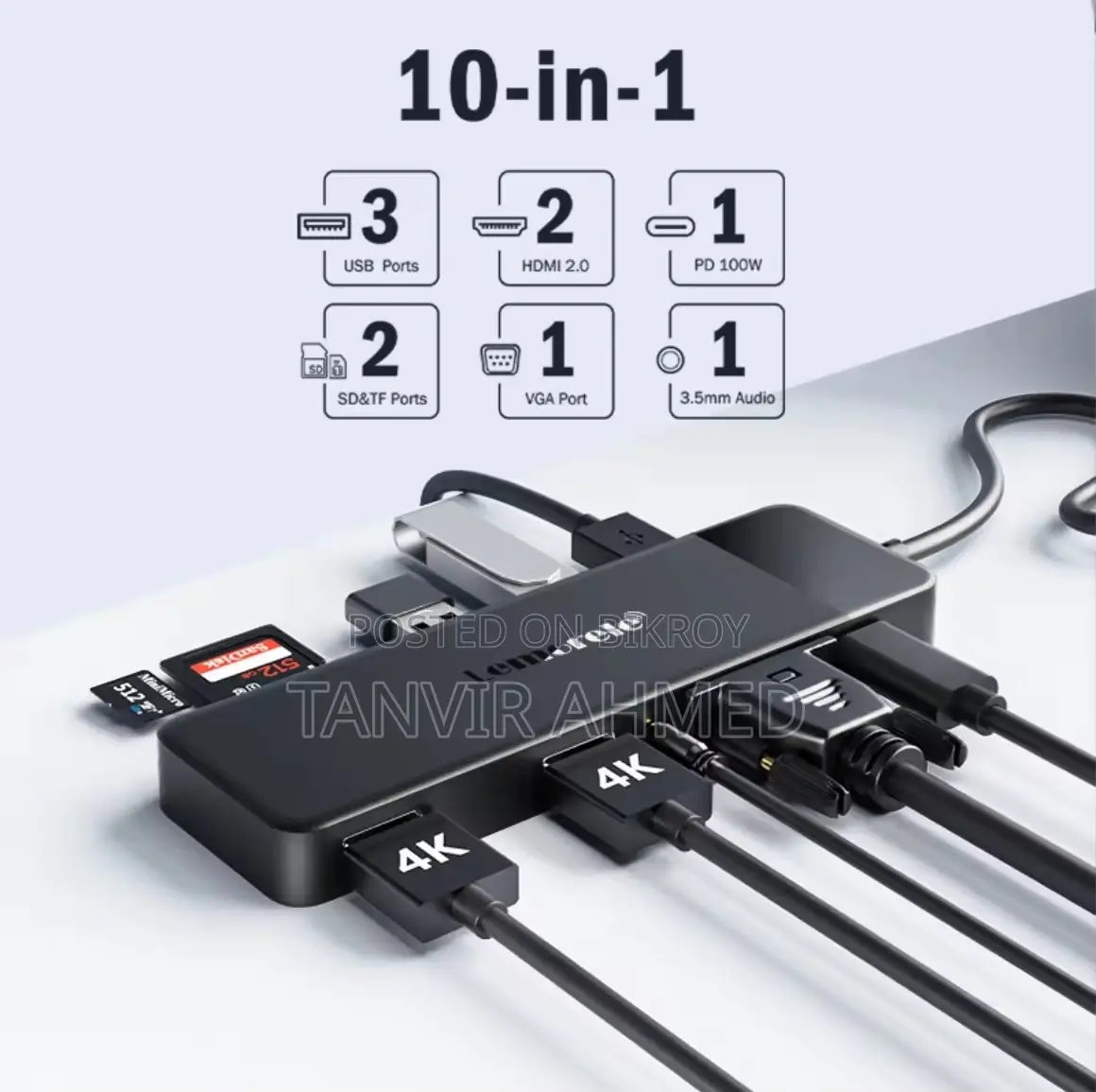 Lemorele USB C Docking Station for Laptop