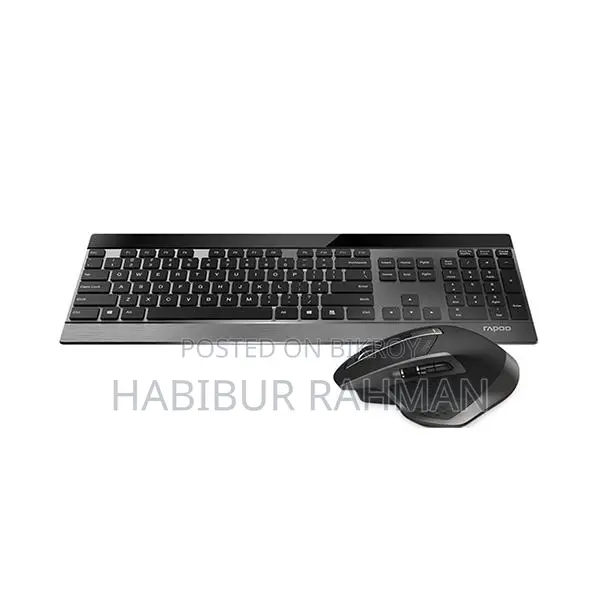 Rapoo 9900m Multi-mode Wireless Keyboard & Mouse Combo – Black