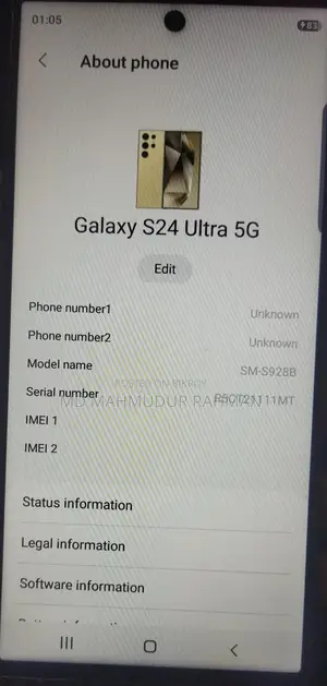 Samsung Galaxy S24 Ultra Copy Mobile (Used)