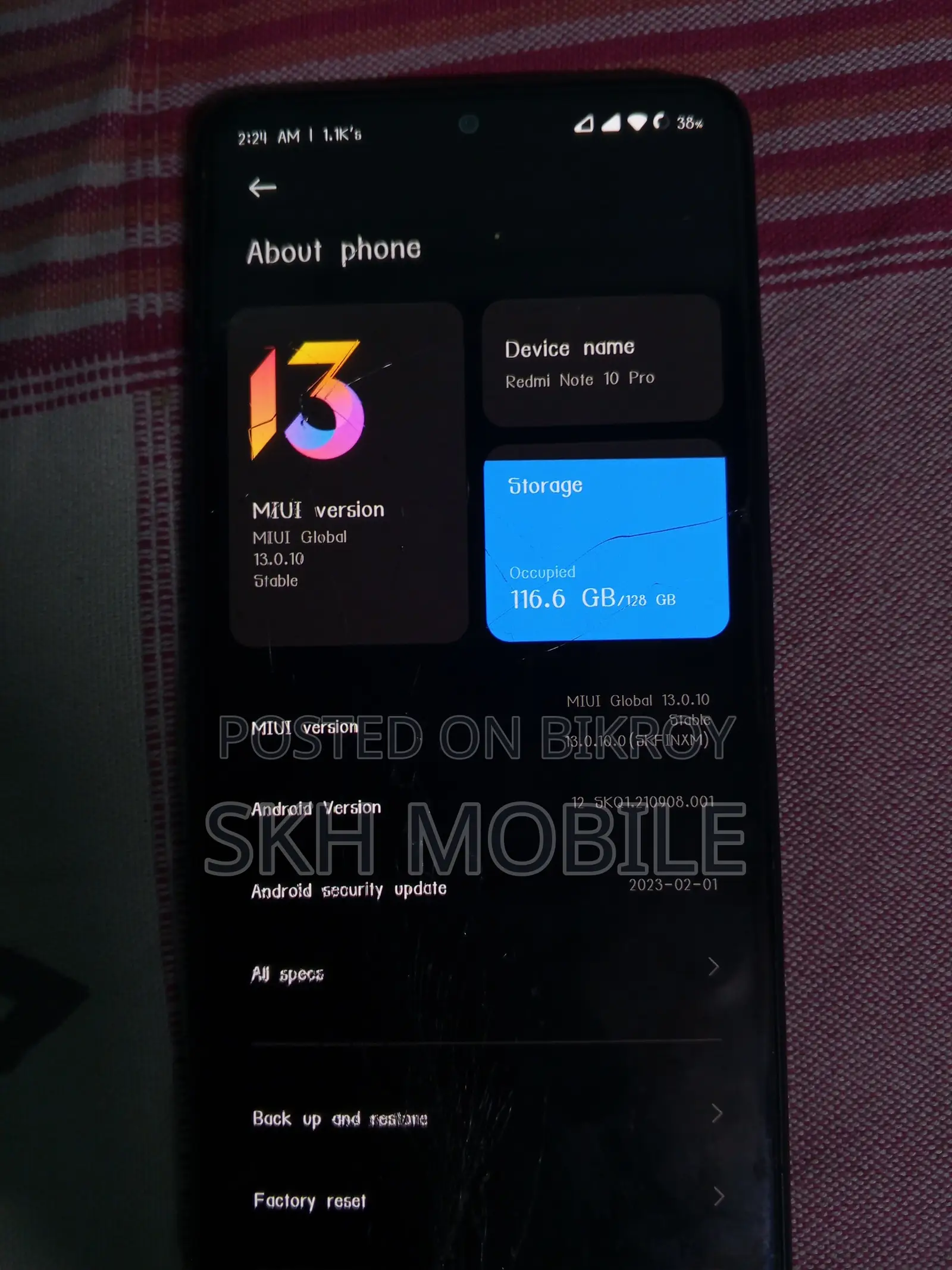 Xiaomi Redmi Note 10 Pro (Used)